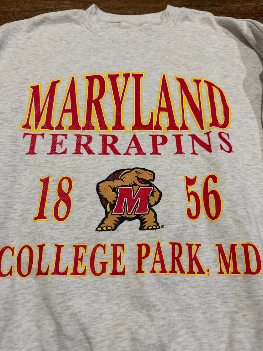Gameday Couture Maryland Terrapins Oversized Fleece Sweatshirt Women’s Large - Picture 4 of 7